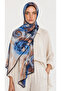 Siena Viscose Shawl - Dark Blue