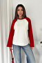 Women's Raglan Sleeve Crew Neck Basic Sweatshirt - 4