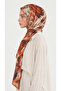 Siena Viscose Shawl - Orange / Cream - 2