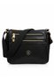 Vx-1452 Women's Faux Leather Multi-Compartment Zippered Daily Use Crossbody Bag Black