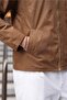 Camel Polo Collar Suede Men's Jacket E7221 - 4
