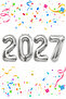 New Year's Balloon 100 cm Silver Gray Large Size Foil Number Balloon Set New Year Decorative Ornaments - 2
