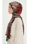 Siena Viscose Shawl - Black / Red - 4