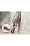 Genuine Floater Leather Dark Brown Men's Sports Shoes Te0325 - 3