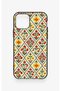 iPhone 11 Pro Compatible Tile Tulip Pattern Silicone Case - 2