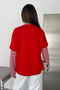 Women's Text Printed Striped Sleeves Layered Sweatshirt - 6