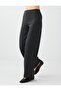 Anthracite Elastic Waist Straight Cut Soft Touch Trousers - 4