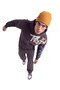 Graffiti Printed Hooded Sweatshirt