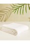 White Textured Cotton Beach Towel