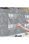 Gray Marble Patterned Aluminum Wall Sticker - 5