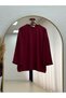 Belkıs Skirt and Sleeve Cuff Tunic-Mf1935 Burgundy - 2