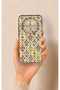 Redmi Note 15 Pro 5g Compatible Tile Tulip Patterned Silicone Case