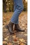 3600 Genuine Leather Zippered Short Boots - 2