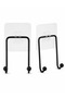 4 Piece Bathroom Kitchen Set 2 Roll Paper Holders 2 Towel Hangers - 3