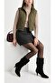 Artı-Artı001/Lm-1543 Women's Daily Thin Heeled Short Pull-On Black Suede Boots - 3