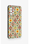Samsung A52 Compatible Tile Tulip Patterned Silicone Case - 3