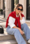 Soft Textured Knitted Women's Scarf – Square Shape Shoulder Shawl - 4