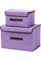 2 Pack Fabric Stroage Box with Lids, Folding Fabric Storage Boxes, Foldable Storage Bin Collapsible - 8