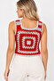 Women's Hand Knitted Thick Strap Sweater - 2