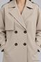 Double Button Oversize Trench Coat 277 Stone - 5