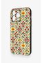 iPhone 13 Pro Max Compatible Tile Tulip Pattern Silicone Case - 4