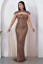 Strapless Neckline Sequined Evening Dress with Bolero Ecr5683 - 6