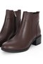 Lilac Women's Genuine Leather Stitched Detailed Zippered Heeled Boots B4762 - 2
