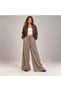 Women's Elastic Waist Wide Leg Draped Trousers Mta024 - 5
