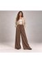 Women's Elastic Waist Wide Leg Draped Trousers Mta024