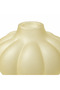 Ribbed Design Glass Vase Cream - 10cm - 2