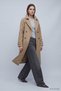 Double Button Oversize Trench Coat 277 Beige - 3