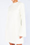 Padded Crew Neck Long Sleeve Mini Dress |   Mkw2811496-1 - 5