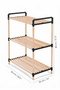 Wooden Bathroom Organizer - 3-Shelf Bathroom Towel Detergent Makeup Organizer Multi-Purpose Wooden Detachable Shelf - 5