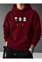 Men's 3 Thread Oversize Hoodie High Quality Thick Fabric Hooded Sweatshirt Gt464