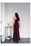 One-Shoulder Long Dress with Waist Buckle - 6