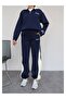 Double Color Hooded Tracksuit Set - 4