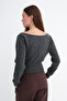 Boat Neck Knitwear Sweater T10340 - 6