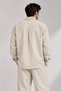 Kombin Plus Size Oversize Shirt Jacket Baggy Pants Beige - 6