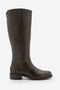 Women's Genuine Leather Zippered Daily Boots Kador Brown