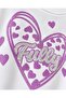 Girl's Heart Appliqued Tracksuit Set - 3