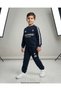 Boys' Winter 3-Strand Ribbed Double Layer Sweatshirt and Bottom Sweatpants Set for Ages 6-7-8-9-10-11-12-13-14