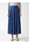 Alita City Lcw Vision Blue Raschel Plain Midi Women's Skirt with a Difference - 3