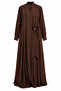 Lined Inside, Accessory Detail, Zippered Front, Ferace Jacket 520736 Bitter Brown - 3