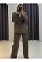 Oversize Blazer Jacket with Belt - 2