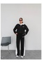 Double Color Hooded Tracksuit Set - 5