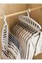 2 Pack Folding Hanger, Heavy Duty Plastic Clothes Hanger, Space Saving Hangers for Clothes, Suitable