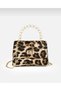 Women's Hand and Shoulder Bag with Thin Handle, Chain Strap and Lock Cover