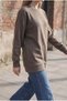 Bisiklet Yaka Kışlık Basic Kadın Sweat - 7