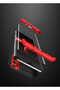 Mi Note 10 Lite Compatible Case Bottom-Top Snap-On 3 Piece Ays Cover - Red - T14081 - 5