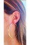 Steel Flat Model Big Hoop Earrings (6 cm) - 3
